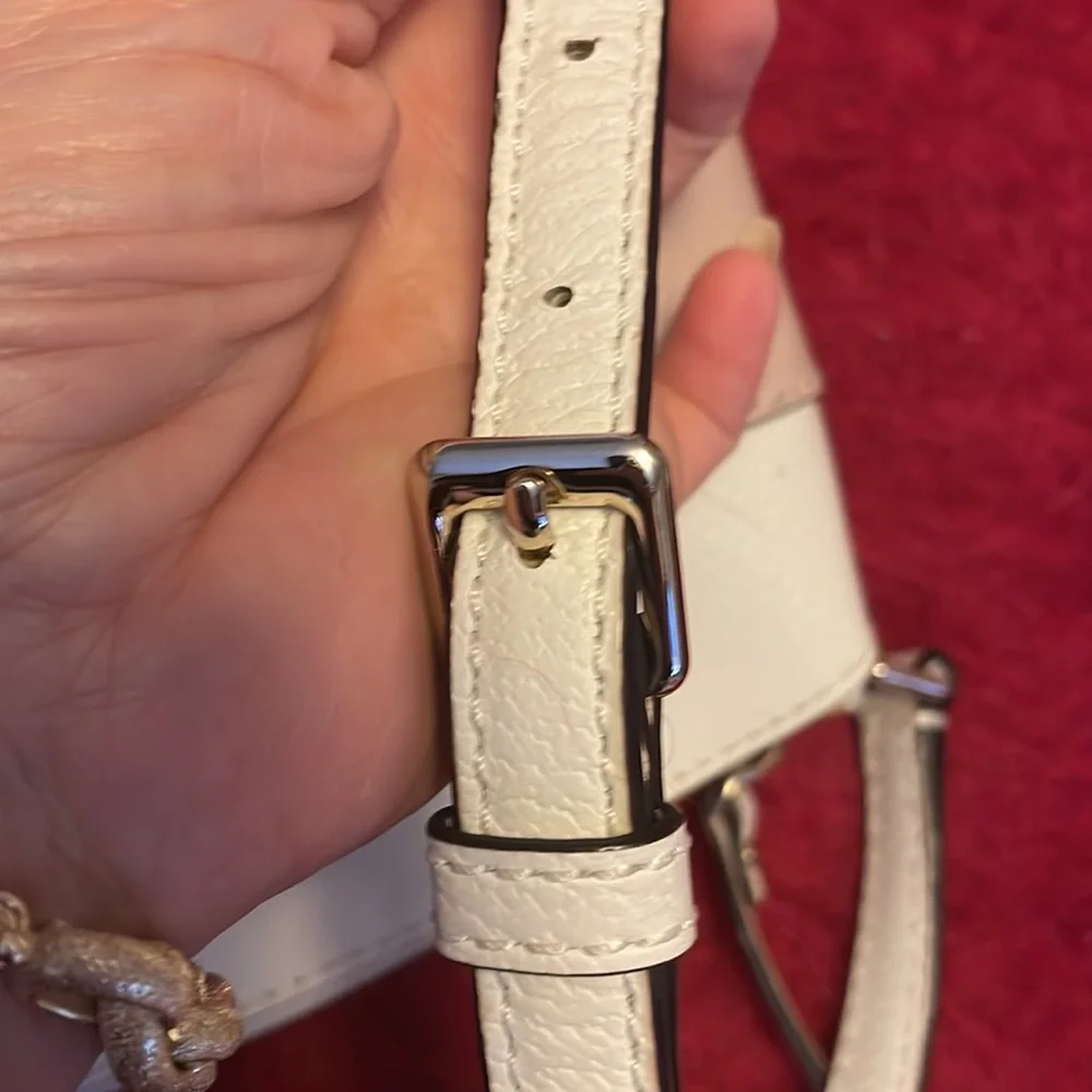 KATE SPADE GROVE STREET MILLIE LEATHER CROSSBODY TAN AND CREAM